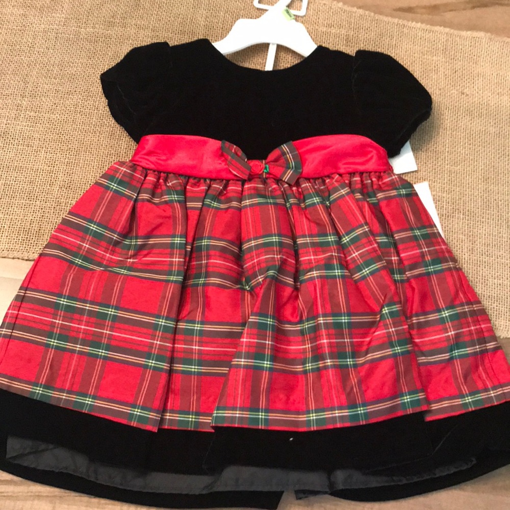 NWT Rare Editions Christmas Dress, Plaid